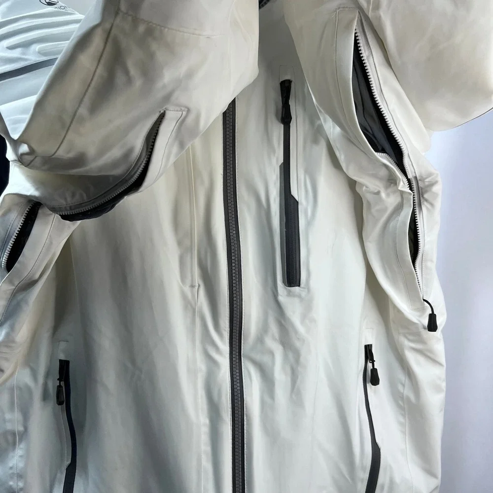 OBERMEYER Men's White Stout Jacket L